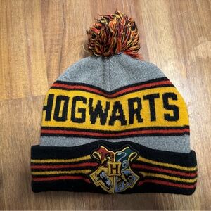 Warner Bros. Hogwarts Beanie - Gray, Black, and Gold